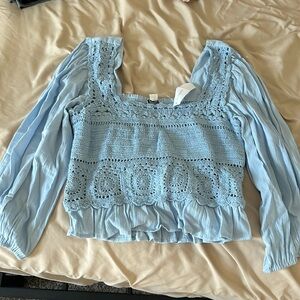 Abercrombie Blue Long Sleeve